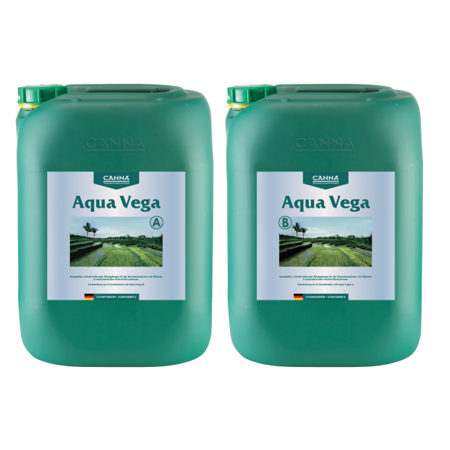 CANNA Aqua Vega A und B, Wachstumsdünger, je 20 L