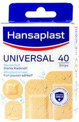 Hansaplast Universal Water Resistant Strips, 40 er
