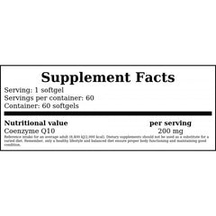 CoQ10 ( Koenzym Q10 ) 200mg - 60vcaps