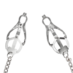 3: Rimba Bondage Play – Verstellbare Nippelklammern an Kette