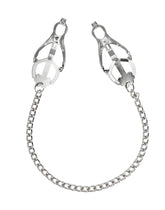 Rimba Bondage Play – Verstellbare Nippelklammern an Kette