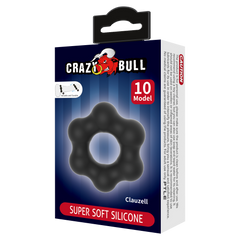 2: Crazy Bull - Clauzell - Cock Ring - Modell 10 - Schwarz
