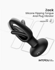 IY – Zack – Analplug mit beweglicher Zunge (mit App-Steuerung) – Schwarz