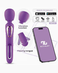 IY - Salma - Vibrator mit vibrierender Zunge (mit App-Steuerung) - Lila