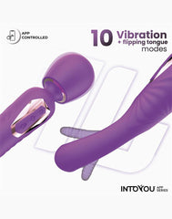 IY - Salma - Vibrator mit vibrierender Zunge (mit App-Steuerung) - Lila