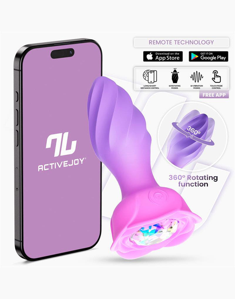 IY – Moxy – Butt Plug 360° Rotation (mit App-Steuerung) – Flieder
