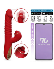IY - Ascen - Rabbit-Vibrator - Thrusting und Waving Vibrator mit App - Rot