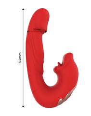 IY - Mouty - Beißender und schwingender Rabbit-Vibrator mit App - Rot