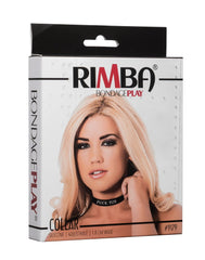 Rimba Latex Play - Halsband mit Aufschrift 'Fuck Toy' - Schwarz & Weiß