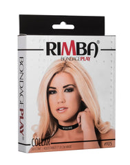 Rimba Latex Play - Halsband mit Aufschrift 'Whore' - Schwarz & Weiß