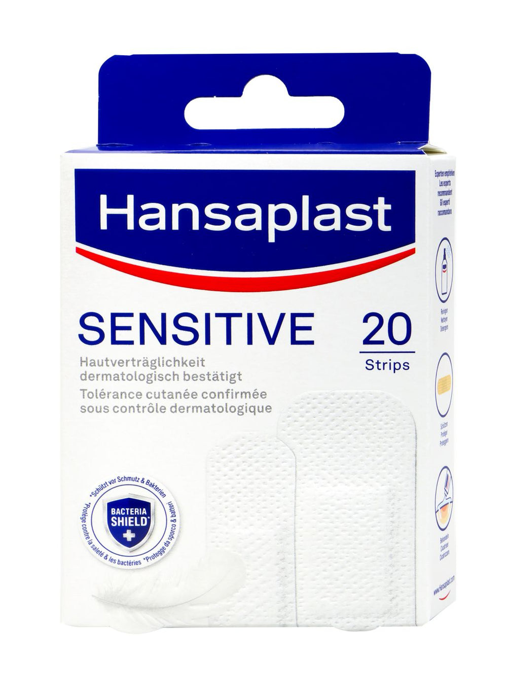 Hansaplast Sensitive Strips, 20 er