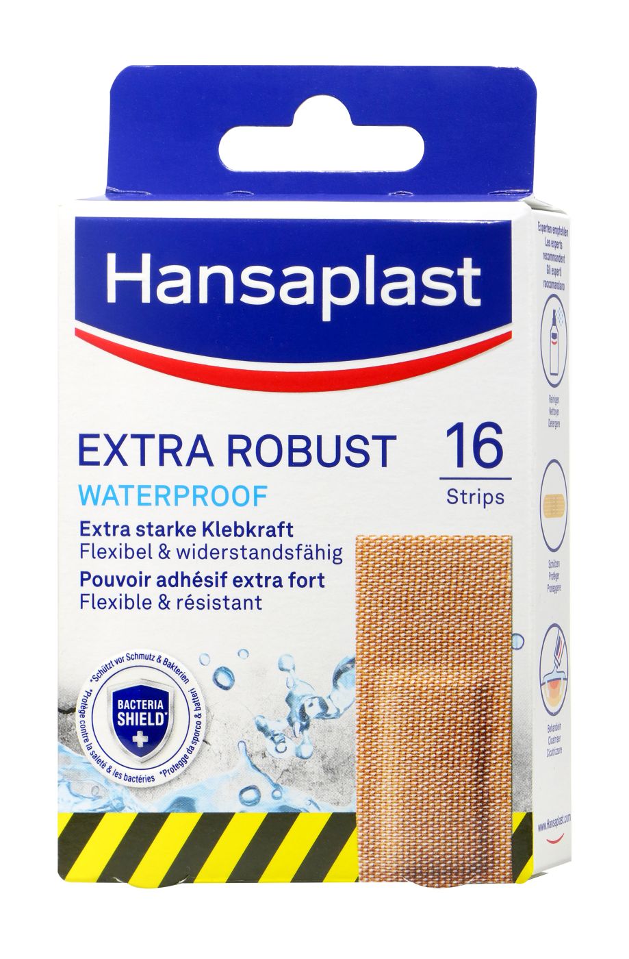 Hansaplast Extra Robust Waterproof Strips, 16 er