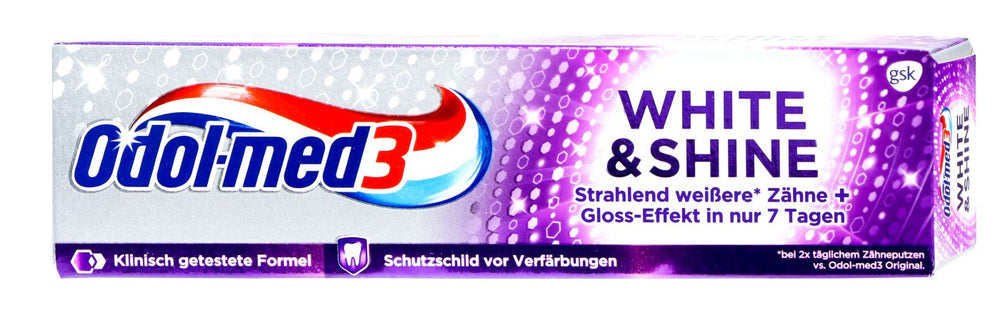 Odol Med 3 Zahncreme White and Shine, 75 ml