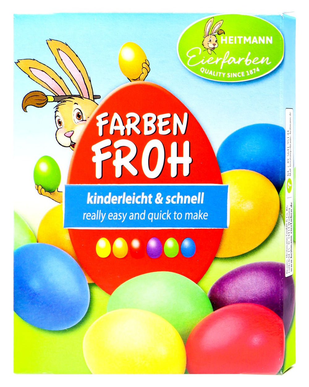 Eierfarbe Farben Froh, 6 flüssige Eierfarben