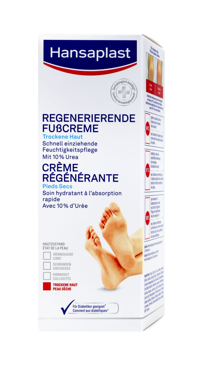 Hansaplast Regenerierende Fußcreme 10% Urea, 100 ml