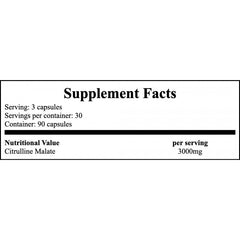 Citrulline Malate - 90caps. (Jabłczan cytruliny)