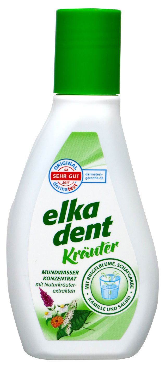 Elkadent Mundwasser Kräuter, 125 ml