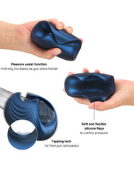 MANWAN - Sub One - Vibrierender Masturbator mit Klopffunktion - Stellar Blue