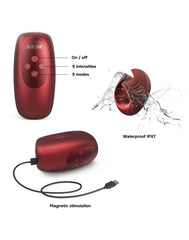 MANWAN - Sub One - Vibrierender Masturbator mit Klopffunktion - Velvet Red