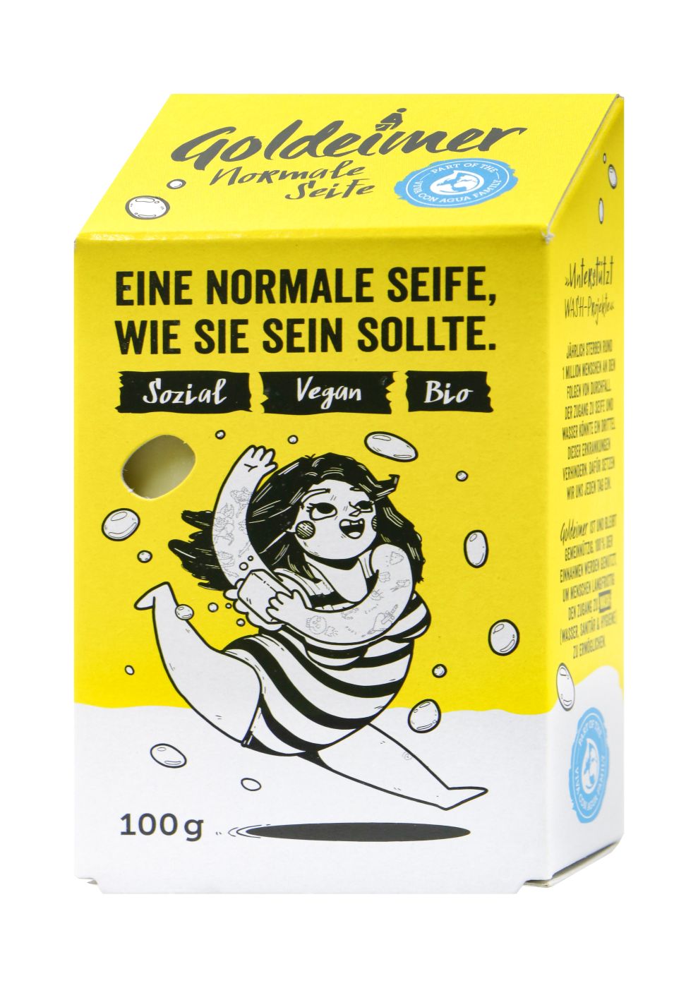 Goldeimer normale Seife Bio + Vegan+CO2-neutral produziert, 100 g
