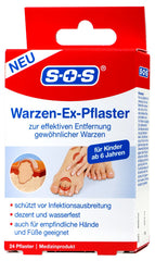 SOS Warzen Ex-Pflaster, 24 er