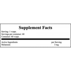 Melatonin 3mg - 60vcaps