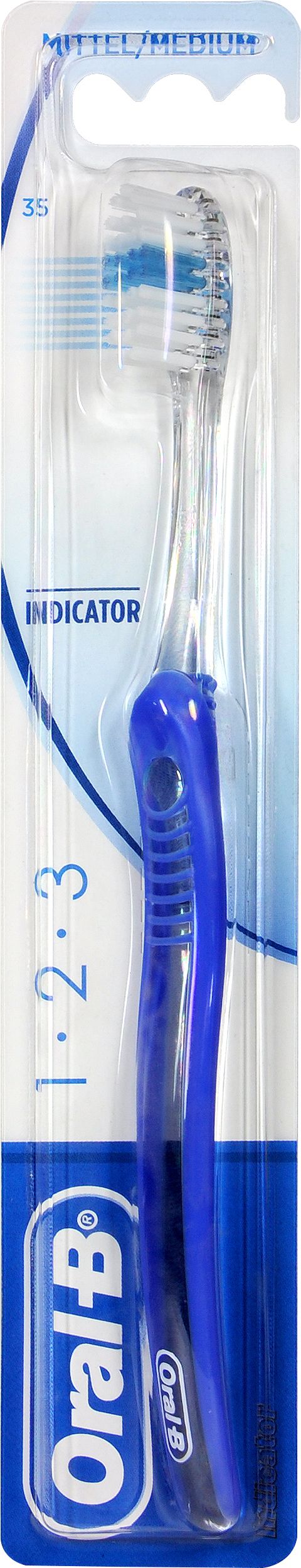 Oral-B Zahnbürste 1, 2, 3 Indicator 35, Mittel