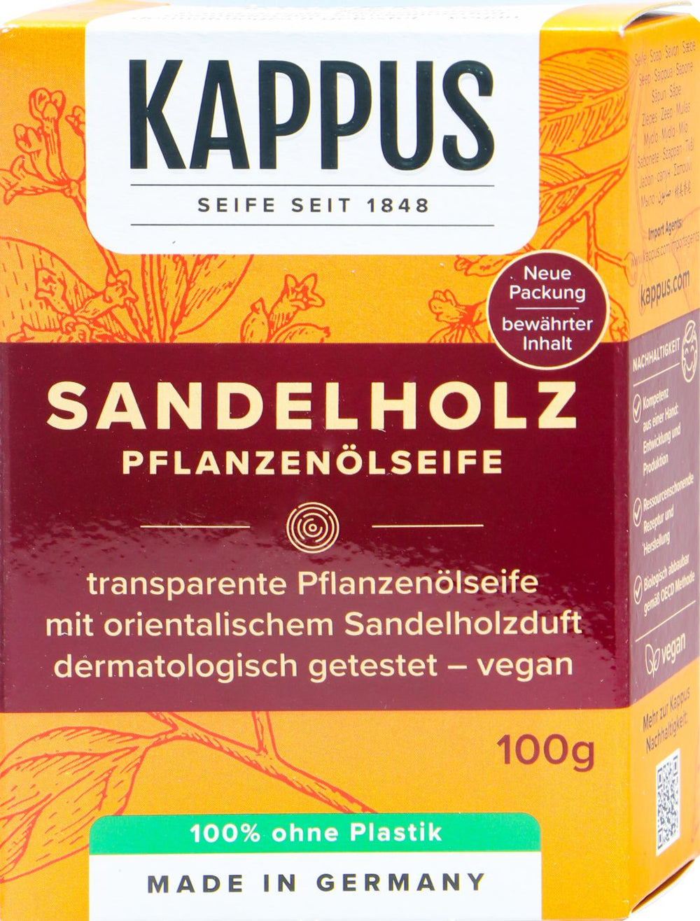 Kappus Seife Sandelholz, 100 g