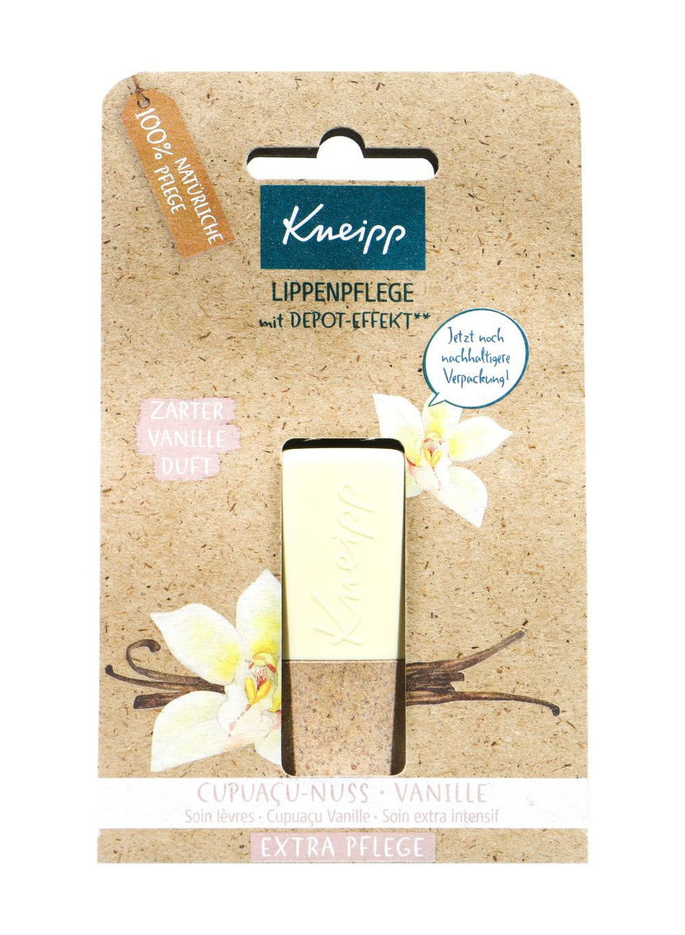 Kneipp Lippenpflege Extra Pflege Cupuacu-Nuss-Vanille, 4,7 g