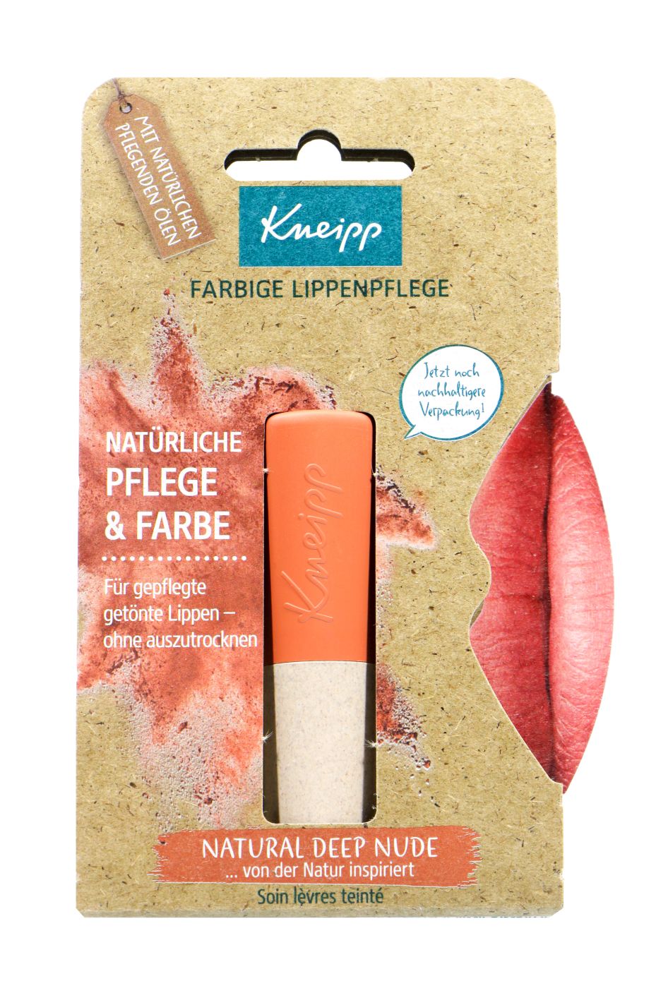 Kneipp farbige Lippenpflege natural deep nude, 3,5 g