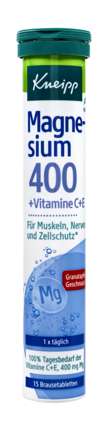 Kneipp Magnesium 400+C+E Brausetabletten, 15 St
