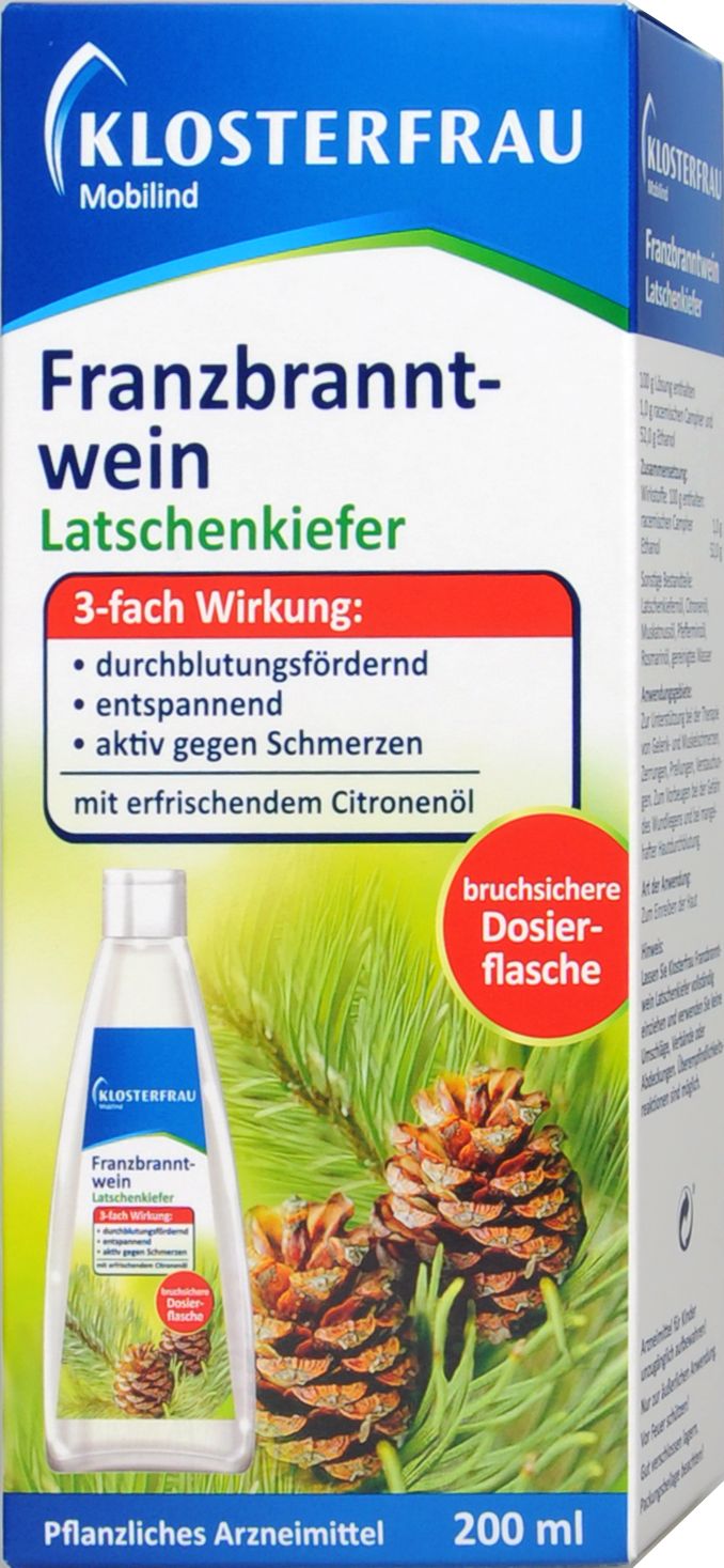 Klosterfrau Franzbranntwein Latschenkiefer, 200 ml