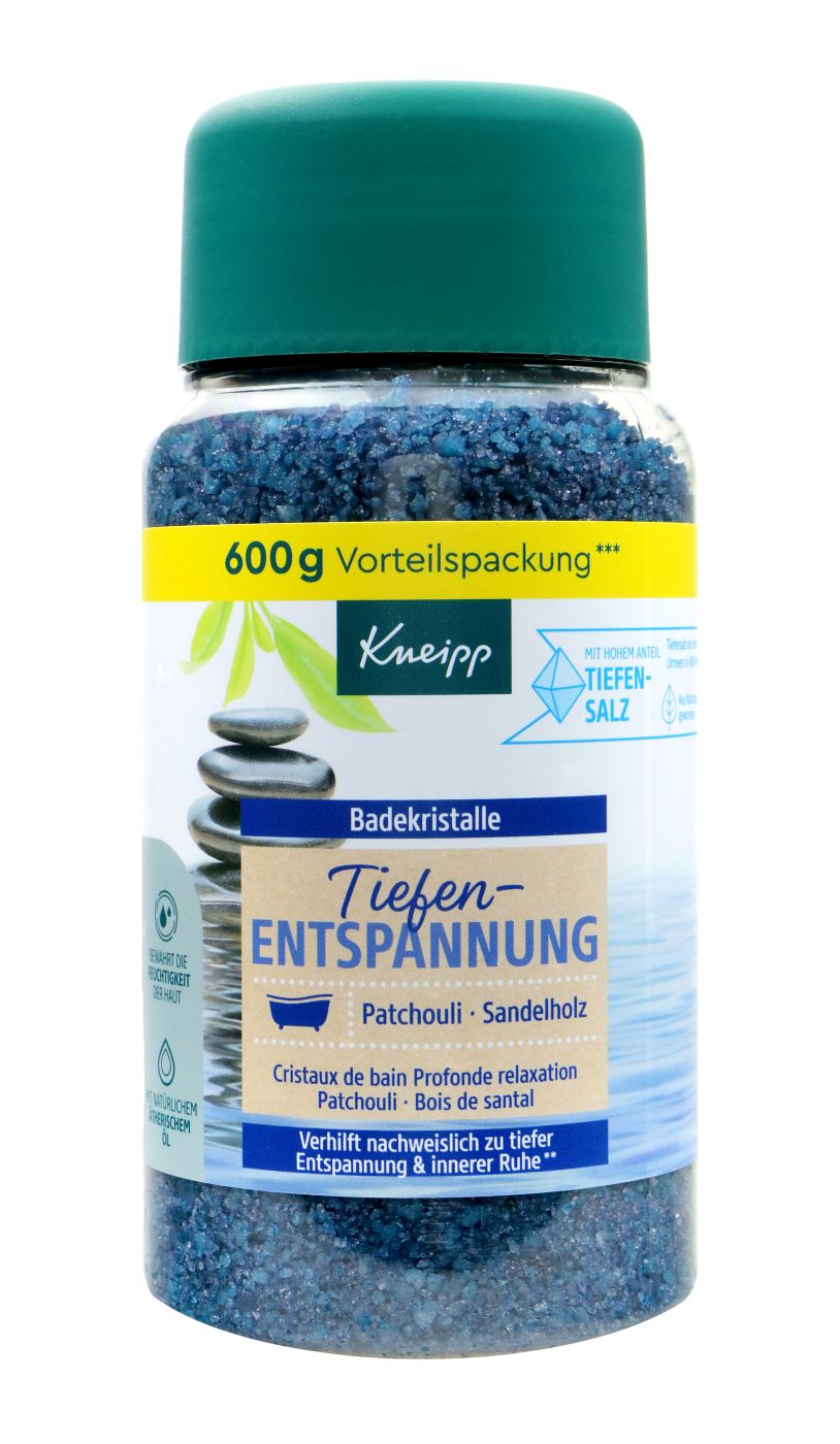 Kneipp Badekristalle Tiefenentspannung Patchouli, 600 g