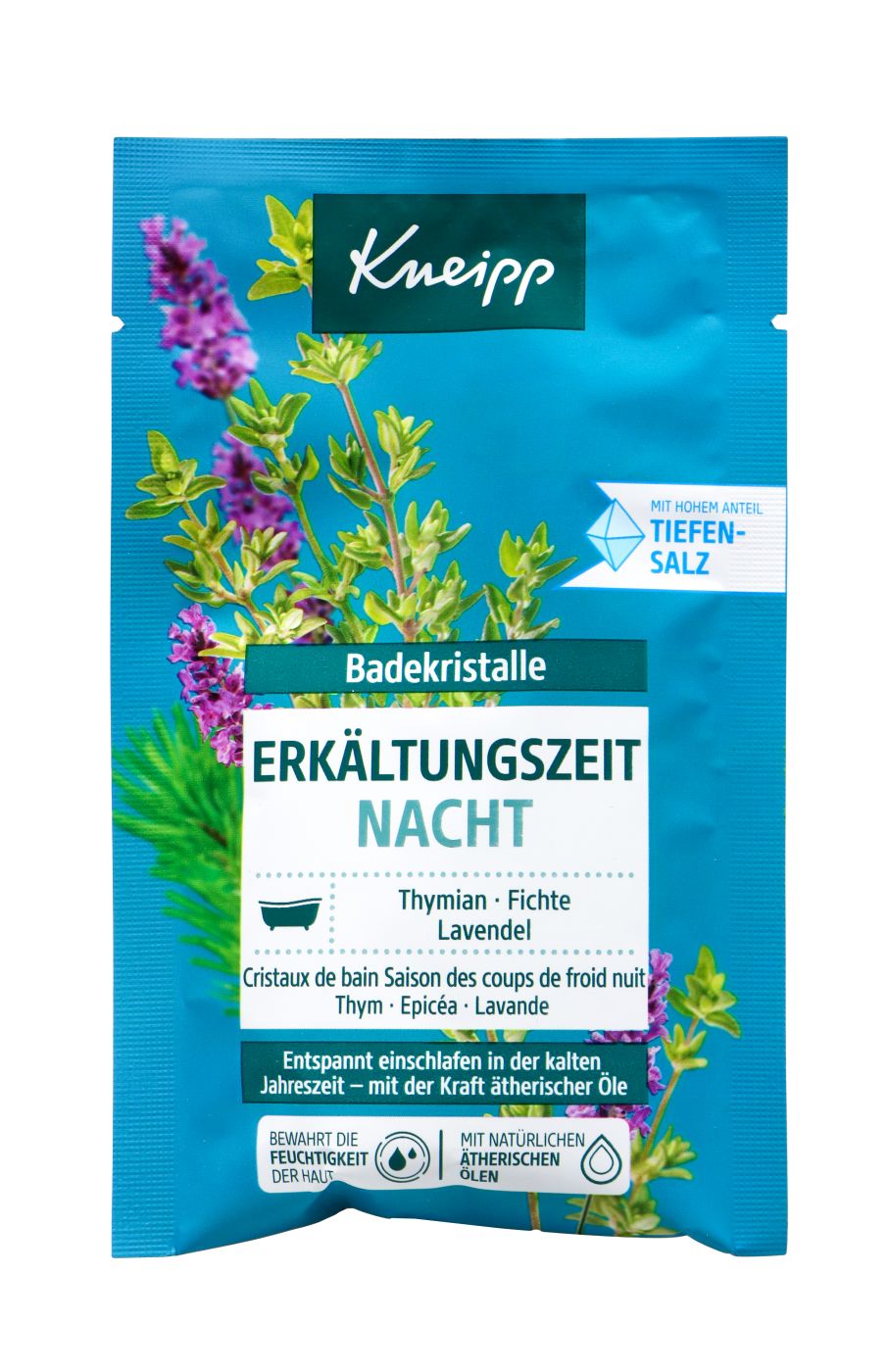 Kneipp Badekristalle Erkältungszeit Nacht, 60 g