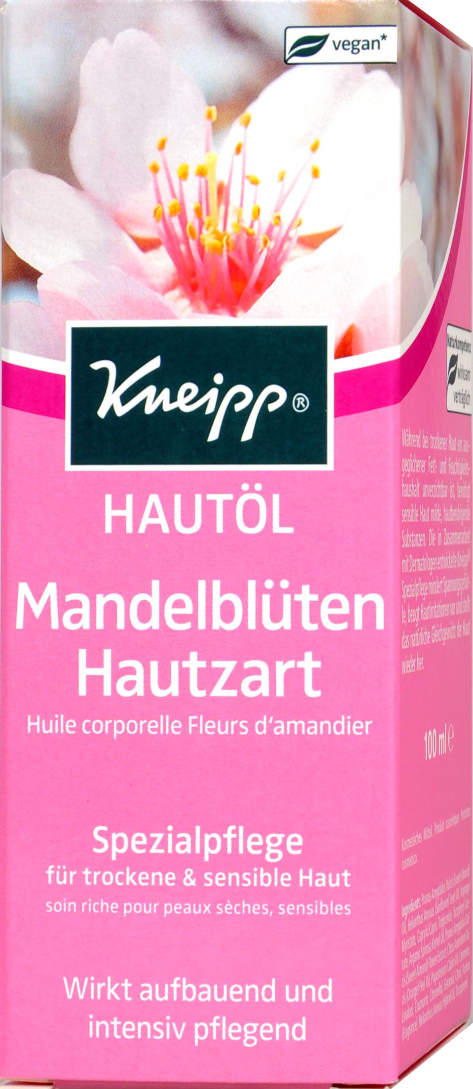 Kneipp Pflegeöl Sensitiv mit Mandelöl, 100 ml