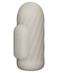 LoveToy - Knights Ring - Vibrierendes Doppel-Penis-Sleeve - Spirale - Weiß