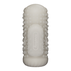 LoveToy - Knights Ring - Vibrierendes Doppel-Penis-Sleeve - Drip - Weiß