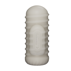 LoveToy - Knights Ring - Vibrierendes Doppel-Penis-Sleeve - Gewellt - Weiß