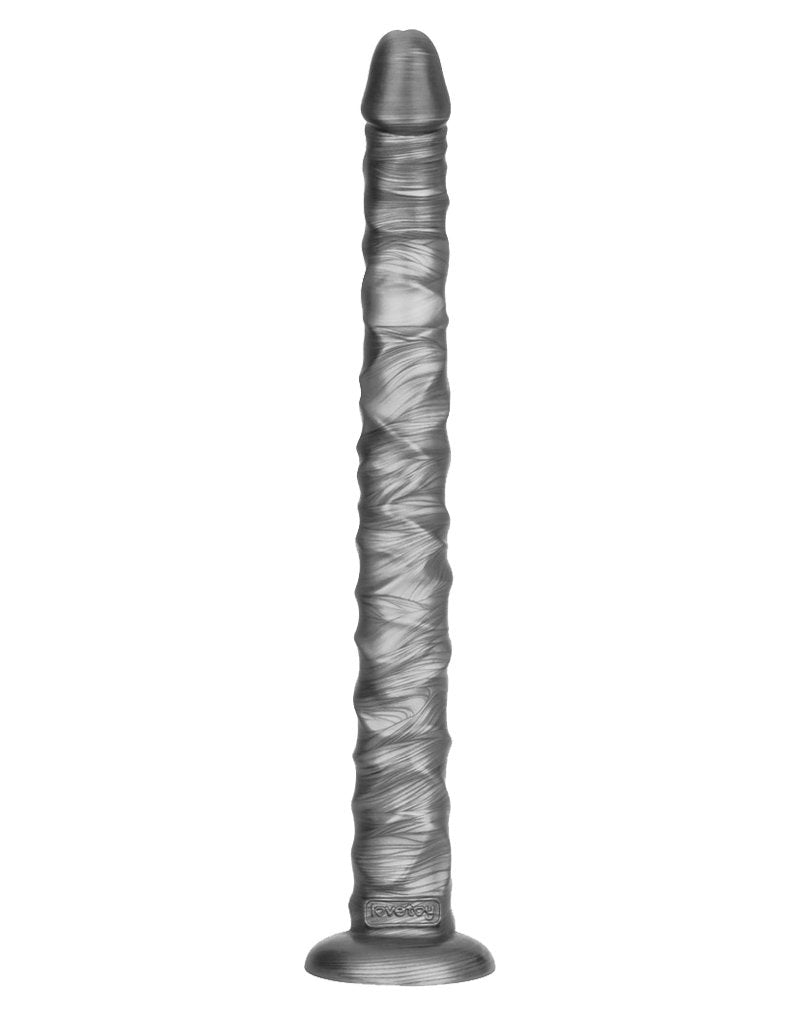 LoveToy - King Size vibrierender Vibrax Slider 40,5 cm - Silber