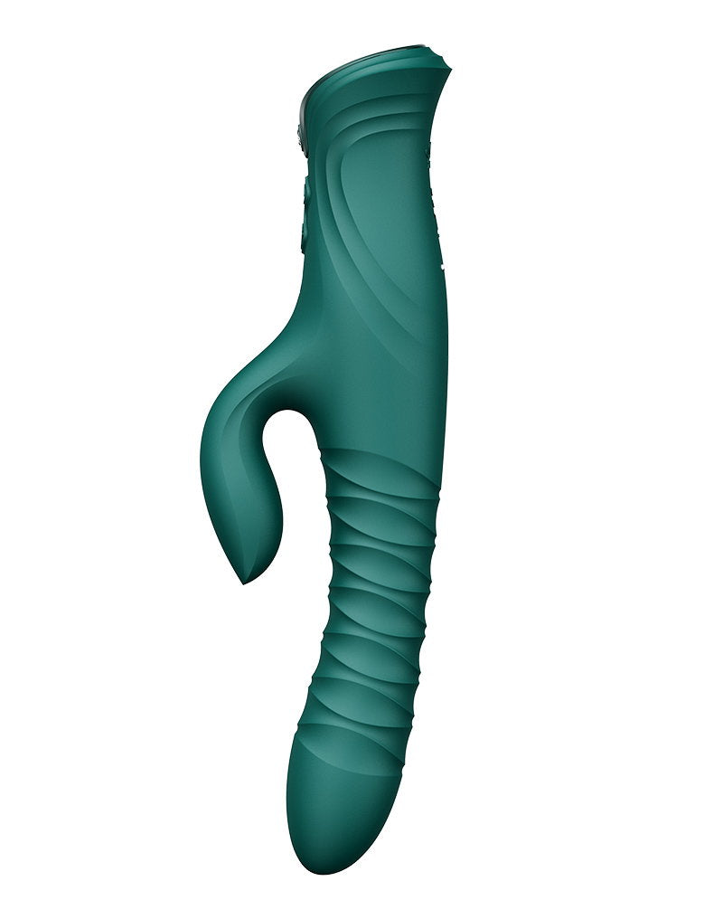 ZALO MOSE 2 – Rabbit-Vibrator mit Stoßfunktion – Grün