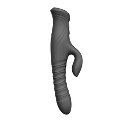 ZALO MOSE 2 – Rabbit-Vibrator mit Stoßfunktion – Schwarz