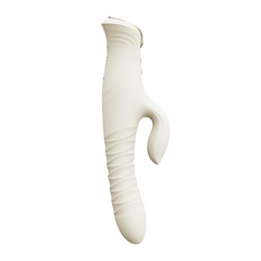 ZALO MOSE 2 – Rabbit-Vibrator mit Stoßfunktion – Elfenbeinweiß