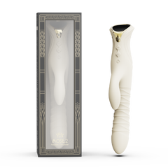 ZALO MOSE 2 – Rabbit-Vibrator mit Stoßfunktion – Elfenbeinweiß