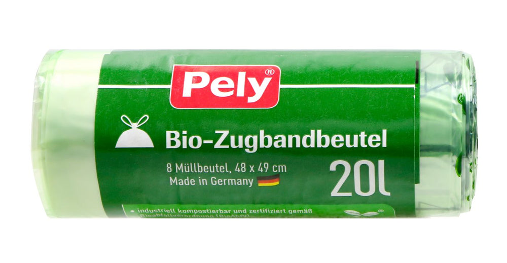 Pely Bio-Zugbandbeutel Rolle 20 l, 8 er