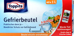 Toppits Gefrierbeutel 1 l, 40 er
