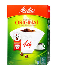 Melitta Filtertüten 1x4 weiß Aroma, 80 er