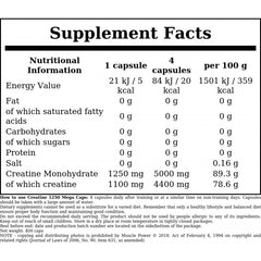 Creatine - 400caps.