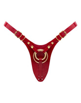 Strap-On-Me - Kunstleder-Harness Fabulous - Einheitsgröße - Rot glänzend
