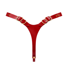 Strap-On-Me - Kunstleder-Harness Fabulous - Einheitsgröße - Rot glänzend