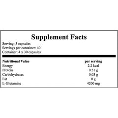 L-Glutamine 1400 MC - 120caps.